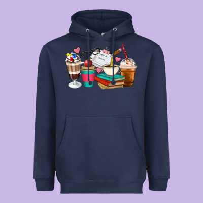 Teacher Coffee Cups Heavyweight Hoodie Designed By Artiststas