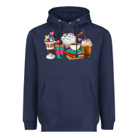 Navy Teacher Coffee Cups Heavyweight Hoodie - Artiststas