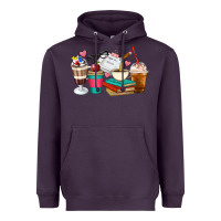 Plum Teacher Coffee Cups Heavyweight Hoodie - Artiststas