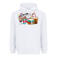 White Teacher Coffee Cups Heavyweight Hoodie - Artiststas