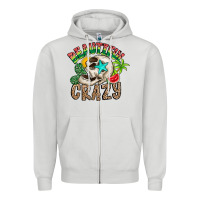 Dove Grey Beautiful Crazy Summer Zipper Hoodie - CowhideDigitalArt