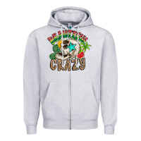 Heather Grey Beautiful Crazy Summer Zipper Hoodie - CowhideDigitalArt