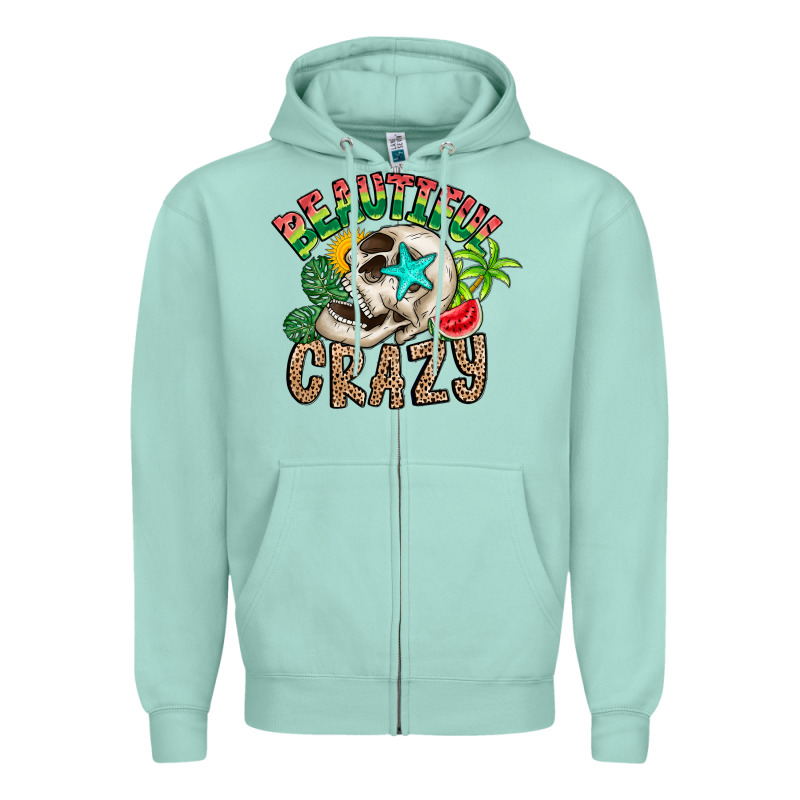 Beautiful Crazy Summer Zipper Hoodie by CowhideDigitalArt | Teevron