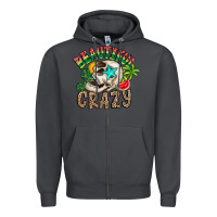 Smoke Beautiful Crazy Summer Zipper Hoodie - CowhideDigitalArt