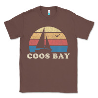 Chestnut Coos Bay Or Vintage Sailboat 70S Throwback Sunset Classic Tee - minhPixels