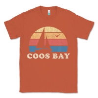 Copper Coos Bay Or Vintage Sailboat 70S Throwback Sunset Classic Tee - minhPixels