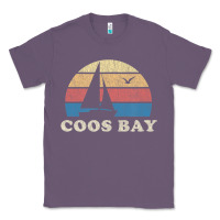 Lavender Coos Bay Or Vintage Sailboat 70S Throwback Sunset Classic Tee - minhPixels