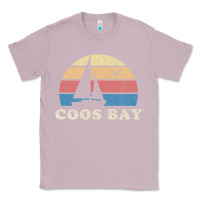 Lilac Coos Bay Or Vintage Sailboat 70S Throwback Sunset Classic Tee - minhPixels
