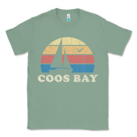 Sage Coos Bay Or Vintage Sailboat 70S Throwback Sunset Classic Tee - minhPixels