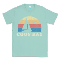 Seafoam Coos Bay Or Vintage Sailboat 70S Throwback Sunset Classic Tee - minhPixels