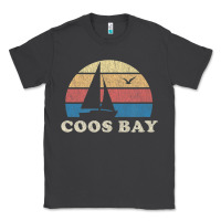 Smoke Coos Bay Or Vintage Sailboat 70S Throwback Sunset Classic Tee - minhPixels