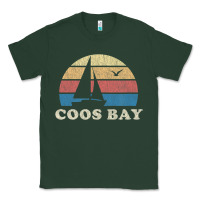 Sports Green Coos Bay Or Vintage Sailboat 70S Throwback Sunset Classic Tee - minhPixels