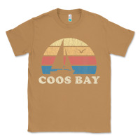 Toasted Coconut Coos Bay Or Vintage Sailboat 70S Throwback Sunset Classic Tee - minhPixels