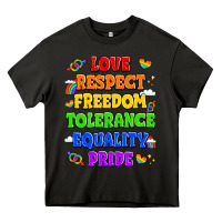 Asphalt love respect freedom tolerance equality pride Heavy Core Tee - LillyAllenDesigns