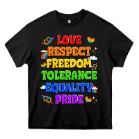 Black love respect freedom tolerance equality pride Heavy Core Tee - LillyAllenDesigns