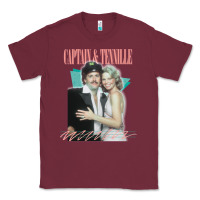 Burgundy Captain Tennille Retro Fan Art Design gift Classic Tee - minhPixels