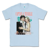 Dusty Blue Captain Tennille Retro Fan Art Design gift Classic Tee - minhPixels