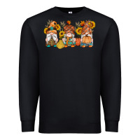 Black fall gnomes pumpkin sunflowers Premium Sweatshirt - Artiststas