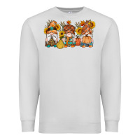 Dove Grey fall gnomes pumpkin sunflowers Premium Sweatshirt - Artiststas