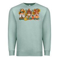 Seafoam fall gnomes pumpkin sunflowers Premium Sweatshirt - Artiststas