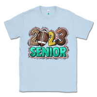 Dusty Blue 2023 senior Football Classic Tee - NancyCooperArtShop