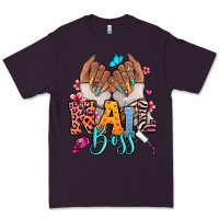 Plum Afro woman nail boss Premium Tee - RanaPortraitStore