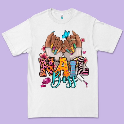 Afro Woman Nail Boss Premium Tee Designed By Ranaportraitstore