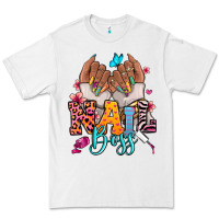 White Afro woman nail boss Premium Tee - RanaPortraitStore