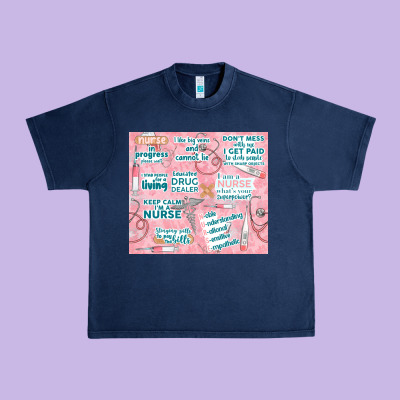 Funny Nurse Urban Heavy Tee Designed By Tumblerdesignbyshophia