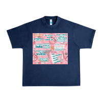 Navy funny nurse Urban Heavy Tee - TumblerDesignByShophia