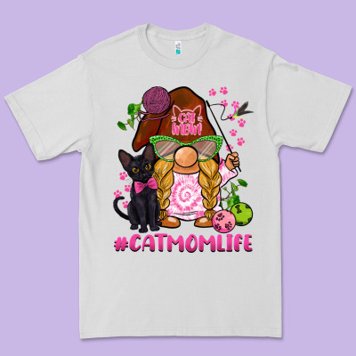 Cat Mom  Life Gnome Premium Tee Designed By Barkaloodesign