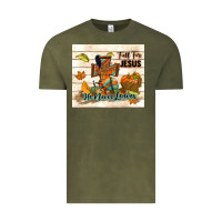 Vintage Olive fall for jesus he never leaves Vintage Tee - TumblerDesignByShophia