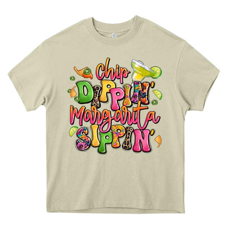 Chip Dippin' Margarita Sippin' Heavy Core Tee by LillyAllenDesigns | Teevron