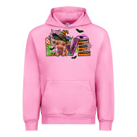 Fuchsia Pink love halloween heifer Urban Hoodie - AdoDesignShop