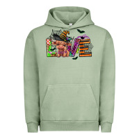 Pigment Oil Green love halloween heifer Urban Hoodie - AdoDesignShop