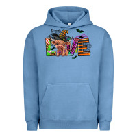 Pigment Pebble Blue love halloween heifer Urban Hoodie - AdoDesignShop