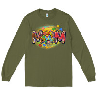 Army Green autism mom Long Sleeve Tee - CowGirlArtShop