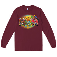 Burgundy autism mom Long Sleeve Tee - CowGirlArtShop