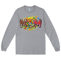 Heather Grey autism mom Long Sleeve Tee - CowGirlArtShop