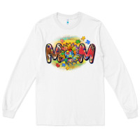 White autism mom Long Sleeve Tee - CowGirlArtShop