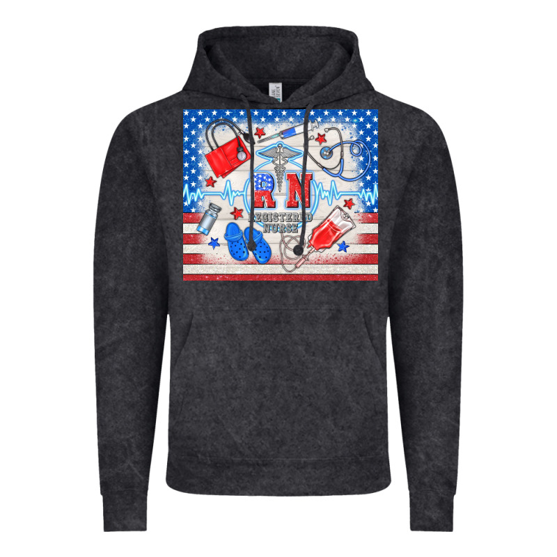 American Memorial Day Rn Registered Nurse Vintage Hoodie by TumblerDesignByShophia | Teevron