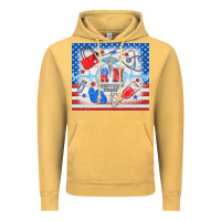 Vintage Mustard American memorial day rn registered nurse Vintage Hoodie - TumblerDesignByShophia