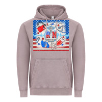 Vintage Zinc American memorial day rn registered nurse Vintage Hoodie - TumblerDesignByShophia
