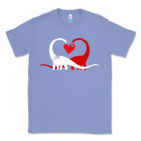 Colony Blue funny hearts love dinosaur valentine s day gift boys girls Classic Tee - minhPixels