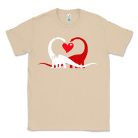 Mushroom funny hearts love dinosaur valentine s day gift boys girls Classic Tee - minhPixels