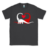 Smoke funny hearts love dinosaur valentine s day gift boys girls Classic Tee - minhPixels
