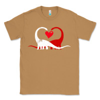 Toasted Coconut funny hearts love dinosaur valentine s day gift boys girls Classic Tee - minhPixels
