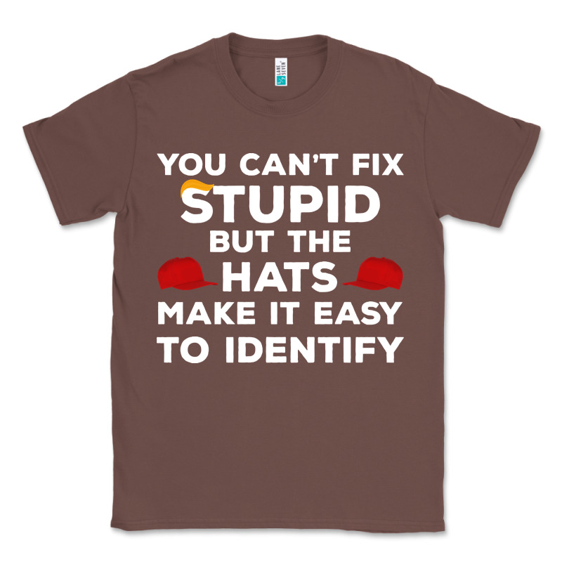 You Can't Fix Stupid But The Hats Make It Easy To Identify Classic Tee by minhPixels | Teevron