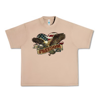 Burro Freedom America Eagle 4th of july Urban Heavy Tee - HowdyJamesFarm