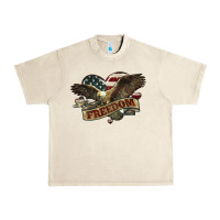 Sandshell Freedom America Eagle 4th of july Urban Heavy Tee - HowdyJamesFarm